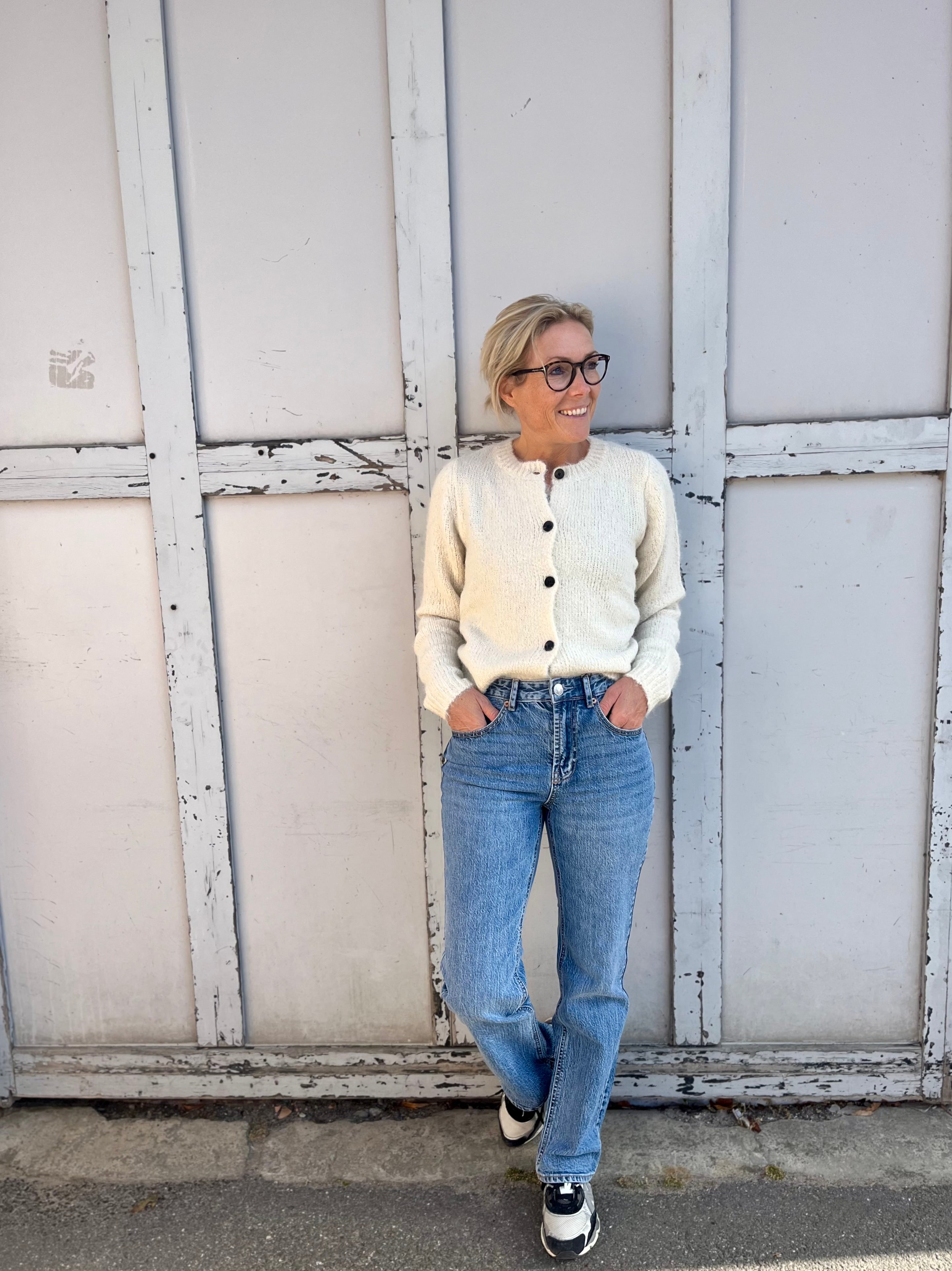 VMTESSA straight Jeans - Medium Blue Denim